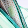 Tasche Leder wrist Tasche/ Smartwallet metallic mint