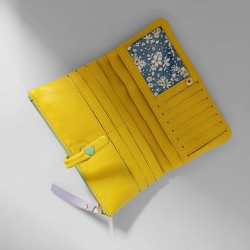 Portemonnaie Leder Stripe HK mint