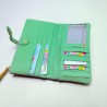 Portemonnaie Leder Stripe HK viola