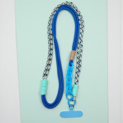 Schultergurt/ Handyband Crossbody Rope Chain-Blue