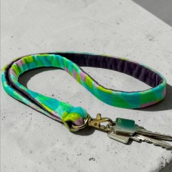 Schlüsselband Lanyard Waves green