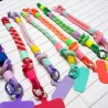 Schlüsselband/ Handyband Woven Diagonal red