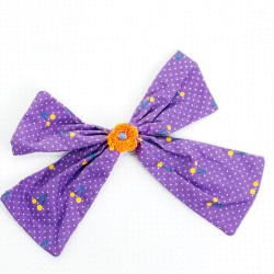 Haarclip Cherry Bow XL lila