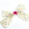 Haarclip Cherry Bow XL creme