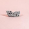 Haarclip Huggs & Kisses grey