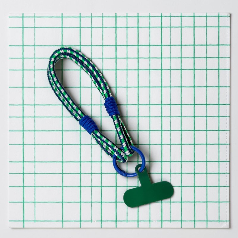 Schlüsselband/ Handyhalter Twist-Green Blue