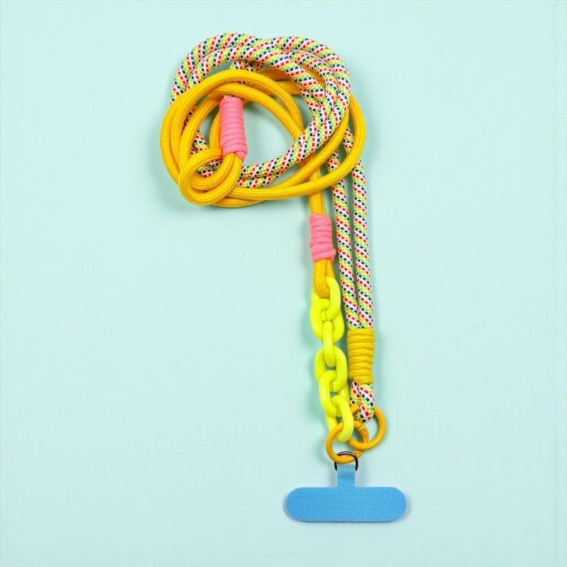 Schultergurt/ Handyband Crossbody Rope Chain-Yellow