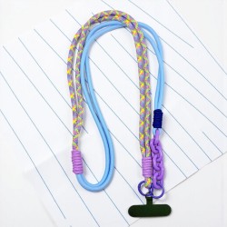 Schultergurt/ Handyband Crossbody Rope Chain-Light blue