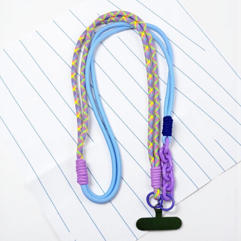 Schultergurt/ Handyband Crossbody Rope Chain-Light blue
