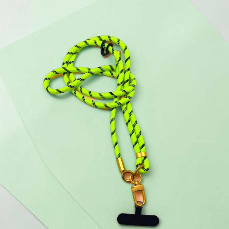 Schultergurt/ Handyband Crossbody multi Rope Brass-Yellow