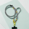 Schultergurt/ Handyband Crossbody multi Rope Brass-Black