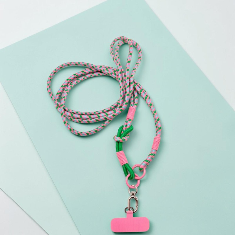 Schultergurt/ Handyband Crossbody Rope Twist Knot-Pink