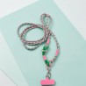 Schultergurt/ Handyband Crossbody Rope Twist Knot-Pink
