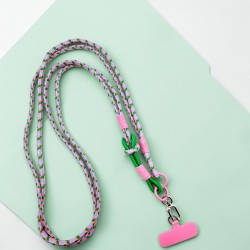 Schultergurt/ Handyband Crossbody Rope Twist Knot-Pink