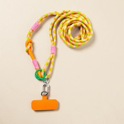 Schultergurt/ Handyband Crossbody Rope Twist Knot-Yellow