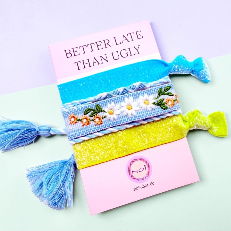 Haargummi/ Armband Festival ltblue