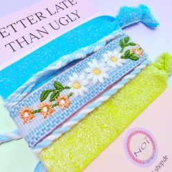 Haargummi/ Armband Festival ltblue