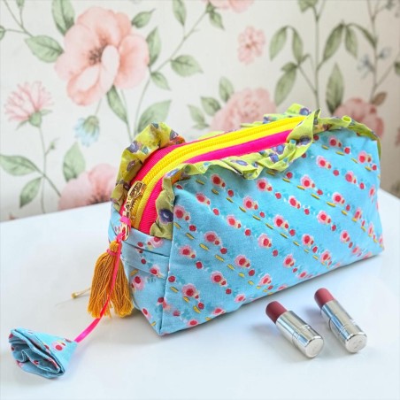 Kosmetiktasche Bloomily mint S