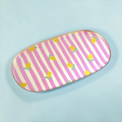 Tablett M lemon stripes