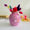 Vase Love Peace Bird viola