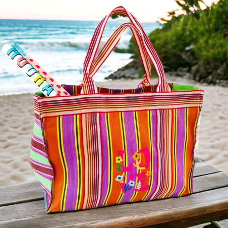 Shopper XL recycled plastic orange LOVE
