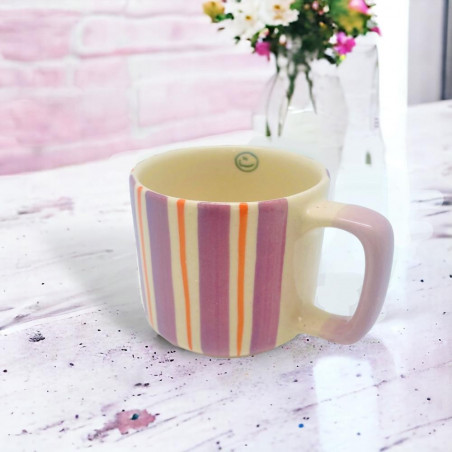 Tasse S stripe viola