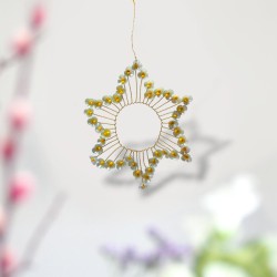Dekoration Funkel Star Flower mint