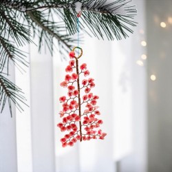Dekoration FUNKEL Xmas Tree Flower rose