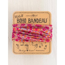 Stirn- und Haarband Boho Half Bandeau Mustard Floral Medallion