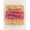 Stirn- und Haarband Boho Half Bandeau Mustard Floral Medallion