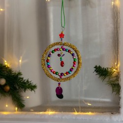 Dekoration Funkel gold Circle Ornament