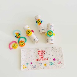 Ring elastic Flower Smiley