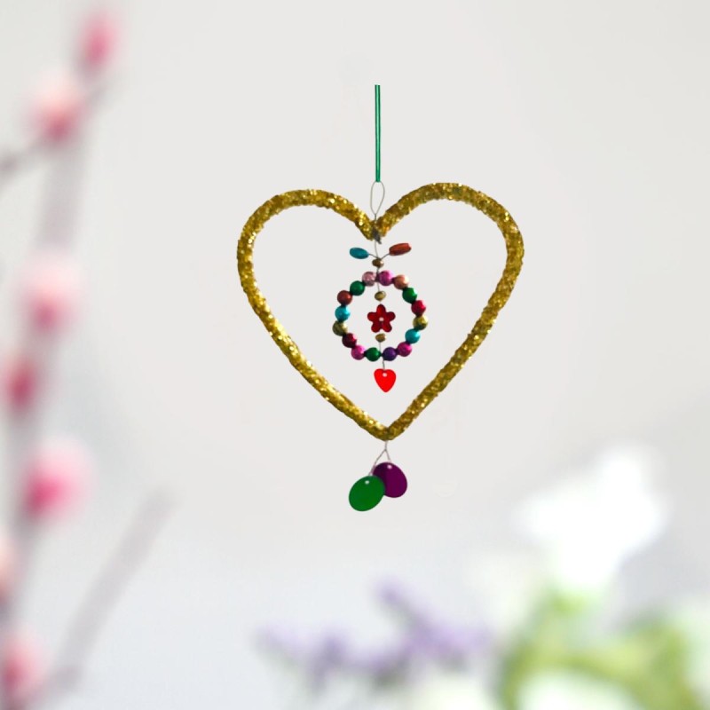 Dekoration Funkel heart Ornament gold 10