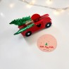 Haarclip/Haarklammer Red Xmas