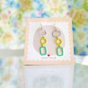 Ohrringe ART N bead viola geometric enamel