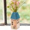 Cottage Bud Vase Teal Cottage
