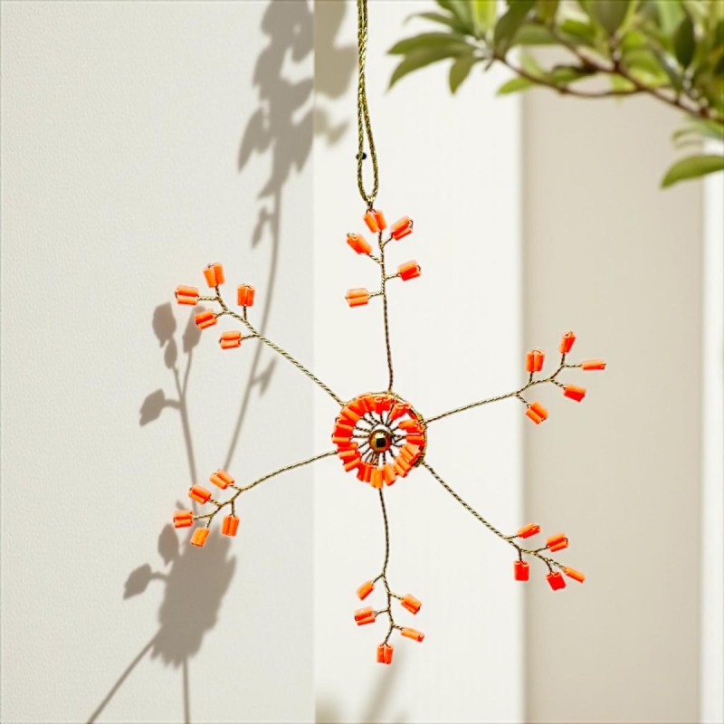Dekoration Funkel Ultrafine Starflower neonorange
