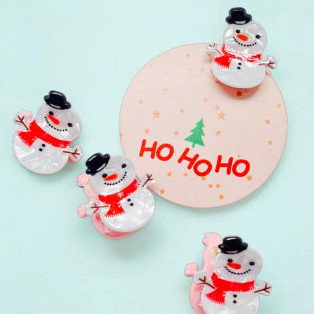 Haarclip/Haarklammer Xmas Snowman S