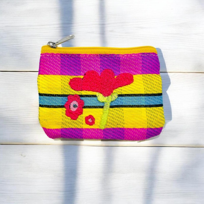 Täschchen Recycle Mini Zip Fuschia