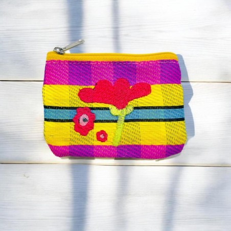 Täschchen Recycle Mini Zip Fuschia