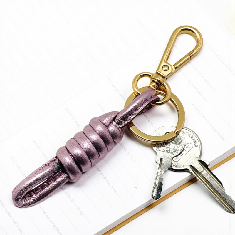 Schlüsselband knots metallic viola
