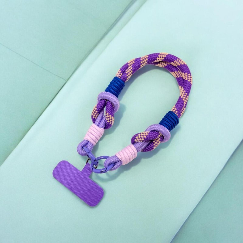 Schlüsselband/ Handyband Woven Diagonal lilac