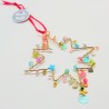 Dekoration FUNKEL kleiner Stern pastel blue bead