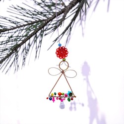 Dekoration Funkel Angel Ornament Scallop 6,5