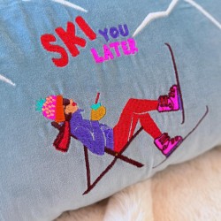 Kissenhülle Velvet Ski Later 3050