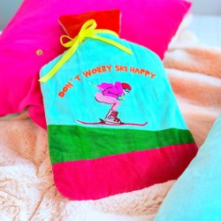 Wärmflasche Velvet Ski Happy