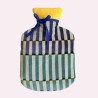 Wärmflasche Velvet Pillar blue