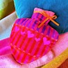 Wärmflasche Velvet Herz Pillar pink