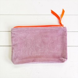 Täschchen Zip Velvet Ski you later viola