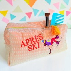 Kosmetiktasche XL Velvet apres ski blush
